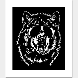 Funny Proud Alaskan Malamute sunglasses cool dog Posters and Art
